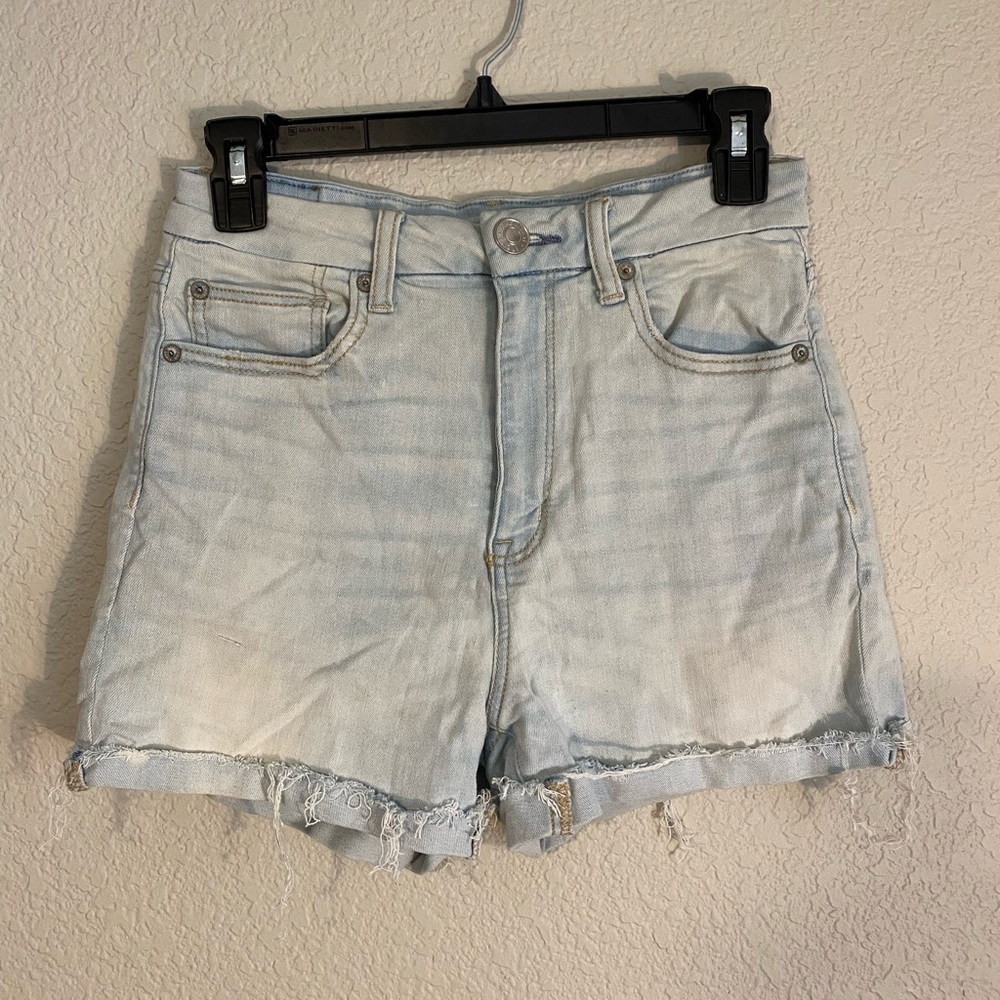 American Eagle denim high-rise curvy short